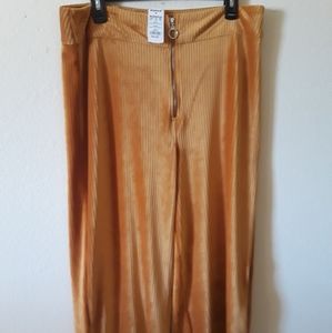 Candies Velvet Wide Leg Pants